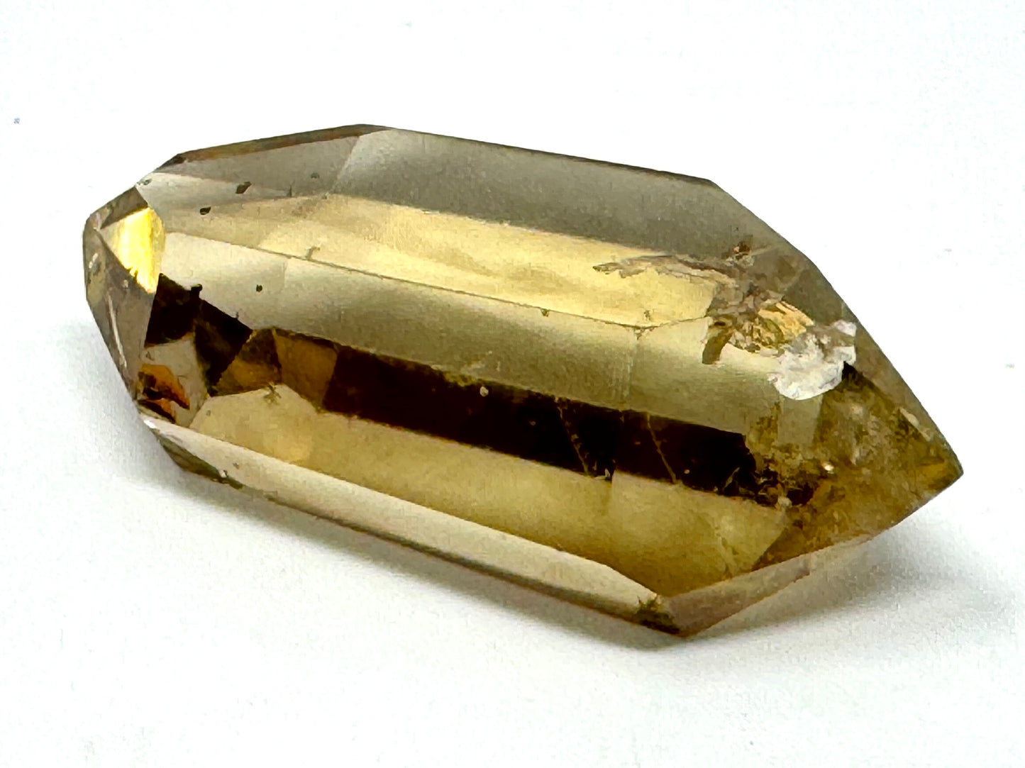 Natural Citrine Double Terminated  Quartz Crystal Point 5cm