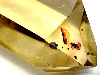 Natural Citrine Double Terminated  Quartz Crystal Point 5cm