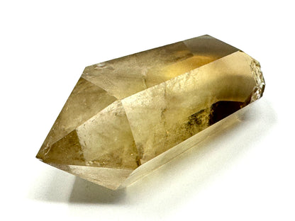 Natural Citrine Double Terminated  Quartz Crystal Point 6.3cm