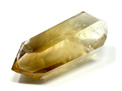 Natural Citrine Double Terminated  Quartz Crystal Point 6.3cm