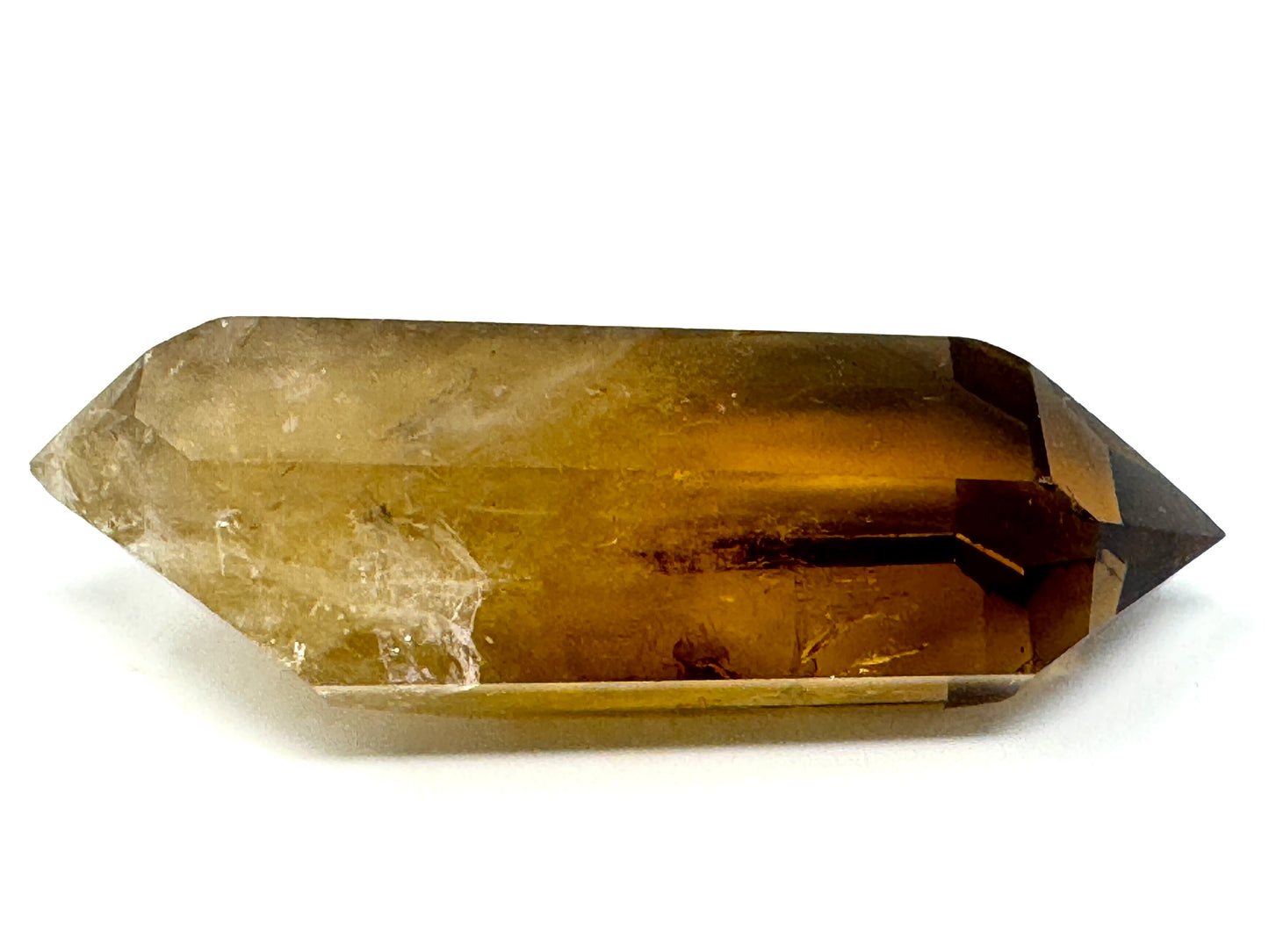 Natural Citrine Double Terminated  Quartz Crystal Point 6.3cm