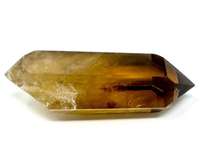 Natural Citrine Double Terminated  Quartz Crystal Point 6.3cm