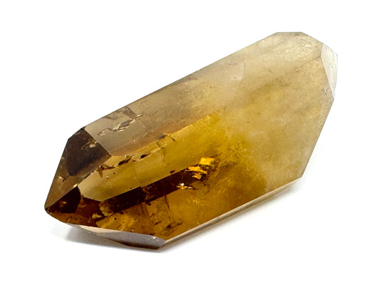 Natural Citrine Double Terminated  Quartz Crystal Point 6.3cm