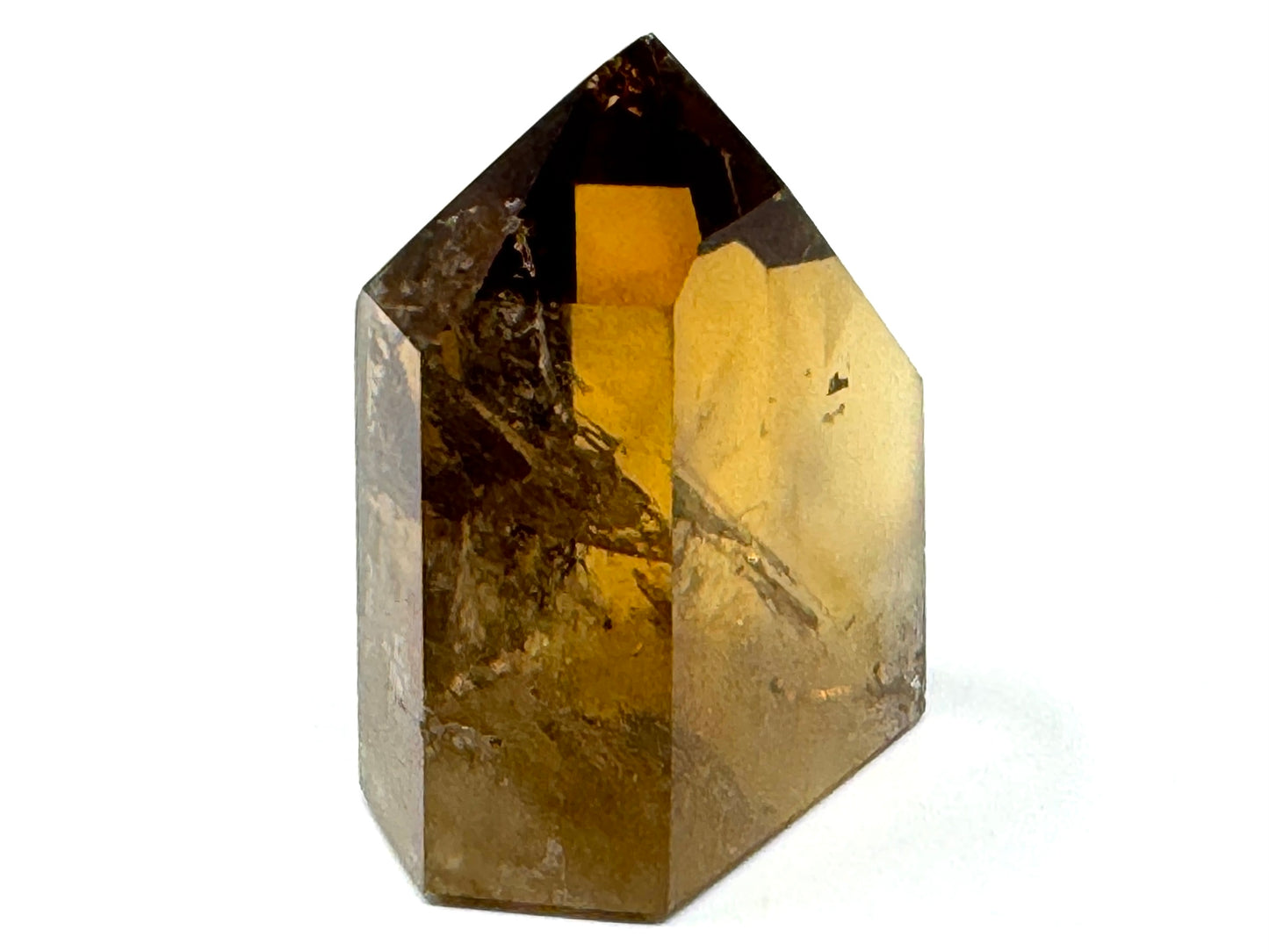 Natural Citrine Quartz Crystal Point 5cm