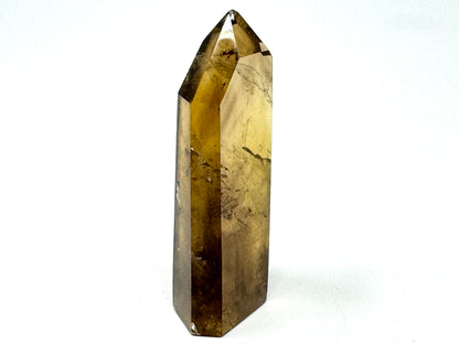 Natural Citrine Quartz Crystal Point 6.8cm