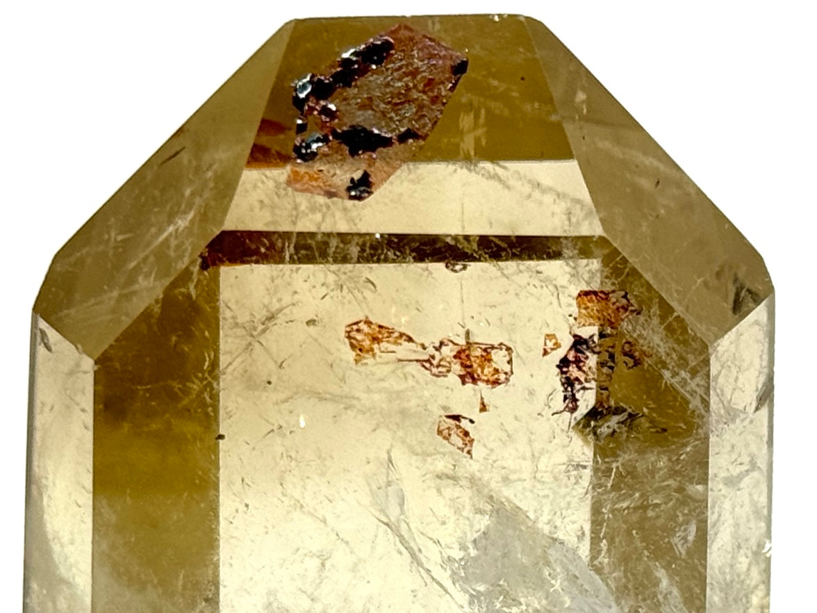 Natural Citrine Quartz Crystal Point 7cm