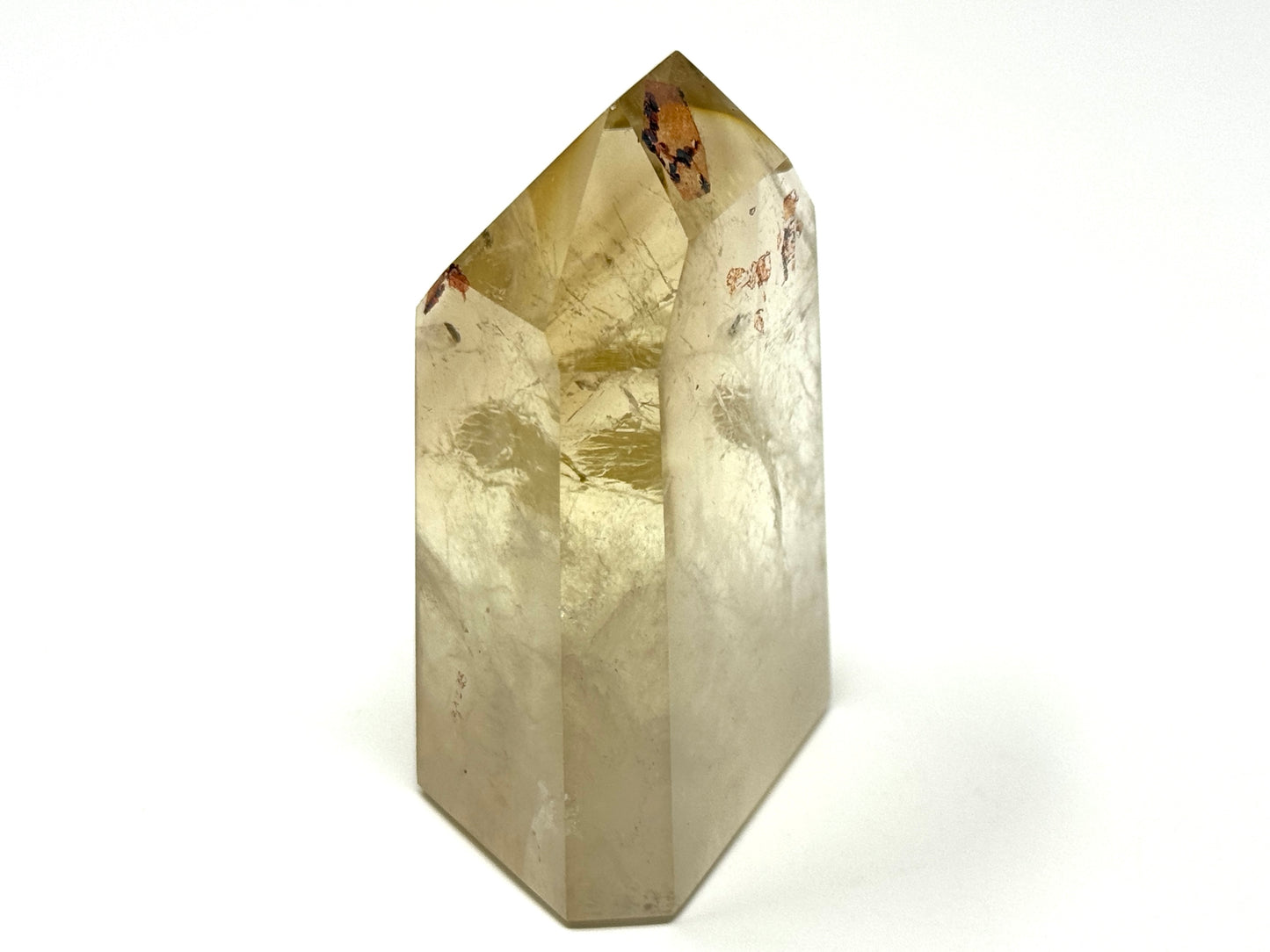 Natural Citrine Quartz Crystal Point 7cm