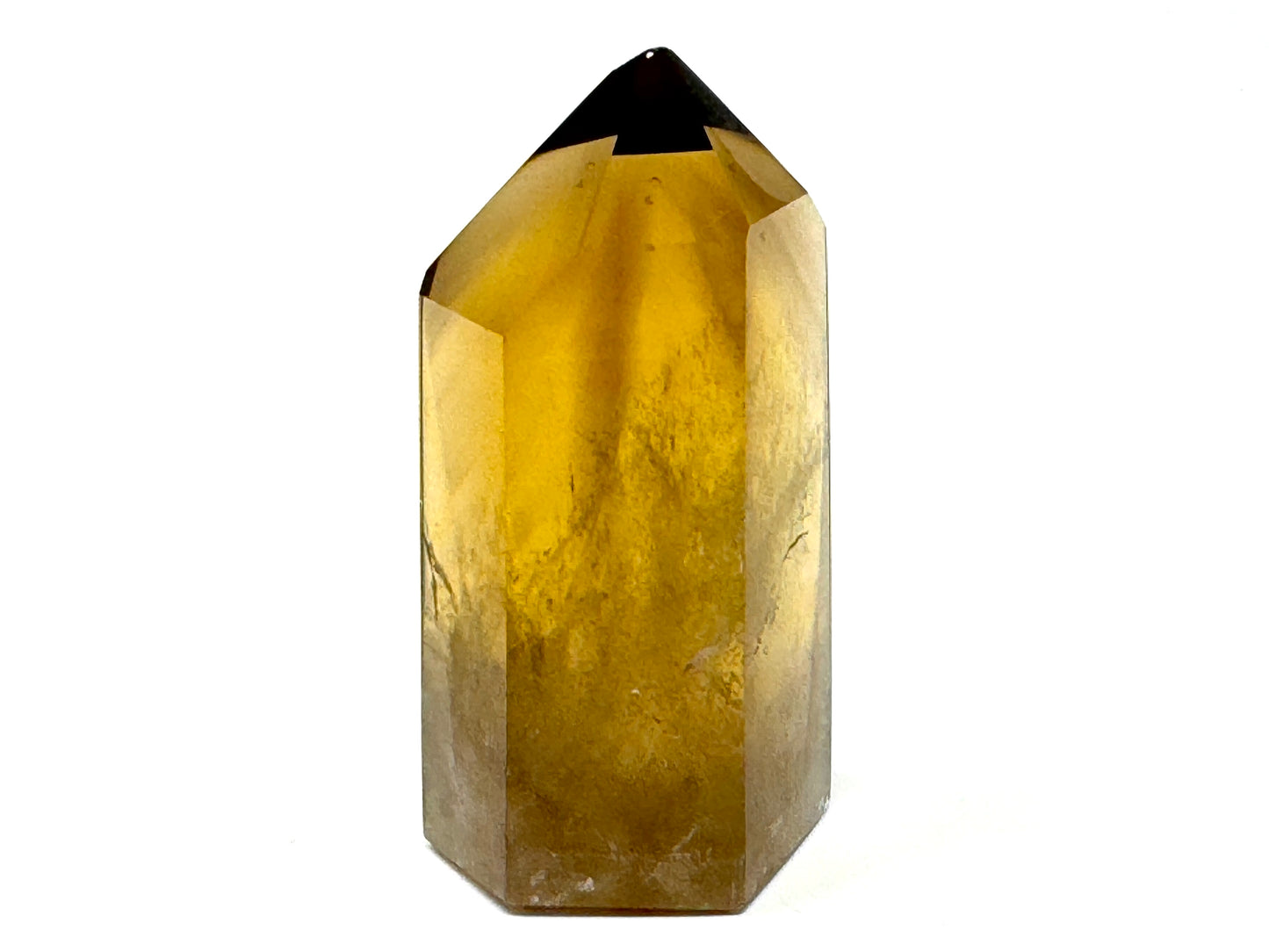 Natural Citrine Quartz Crystal Point 6.3cm