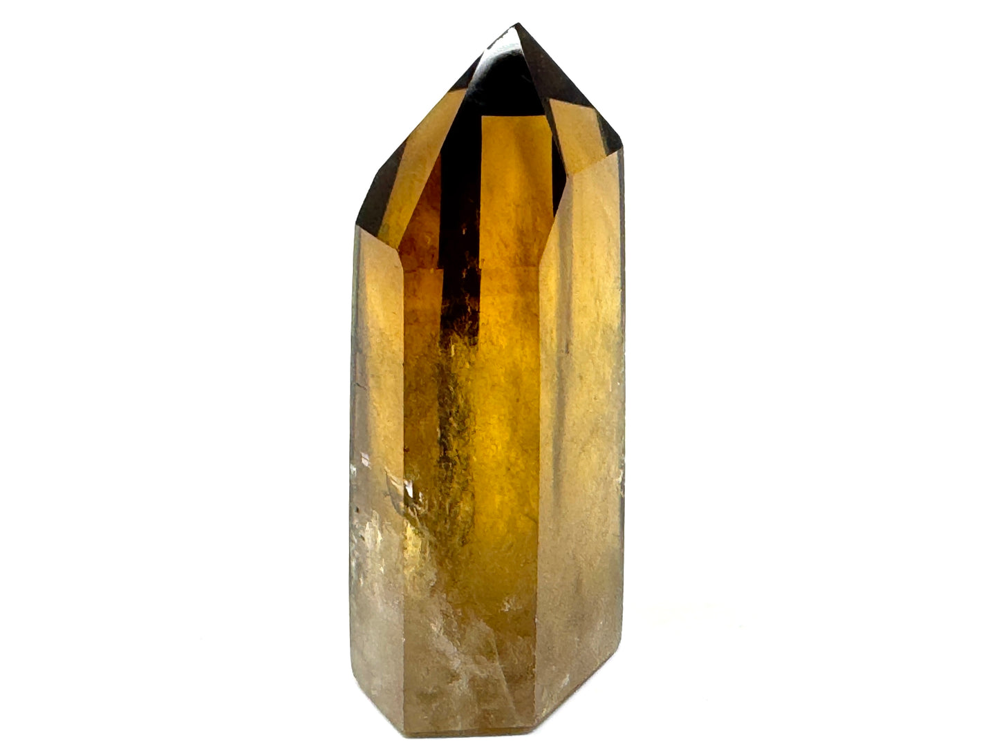 Natural Citrine Quartz Crystal Point 6.3cm