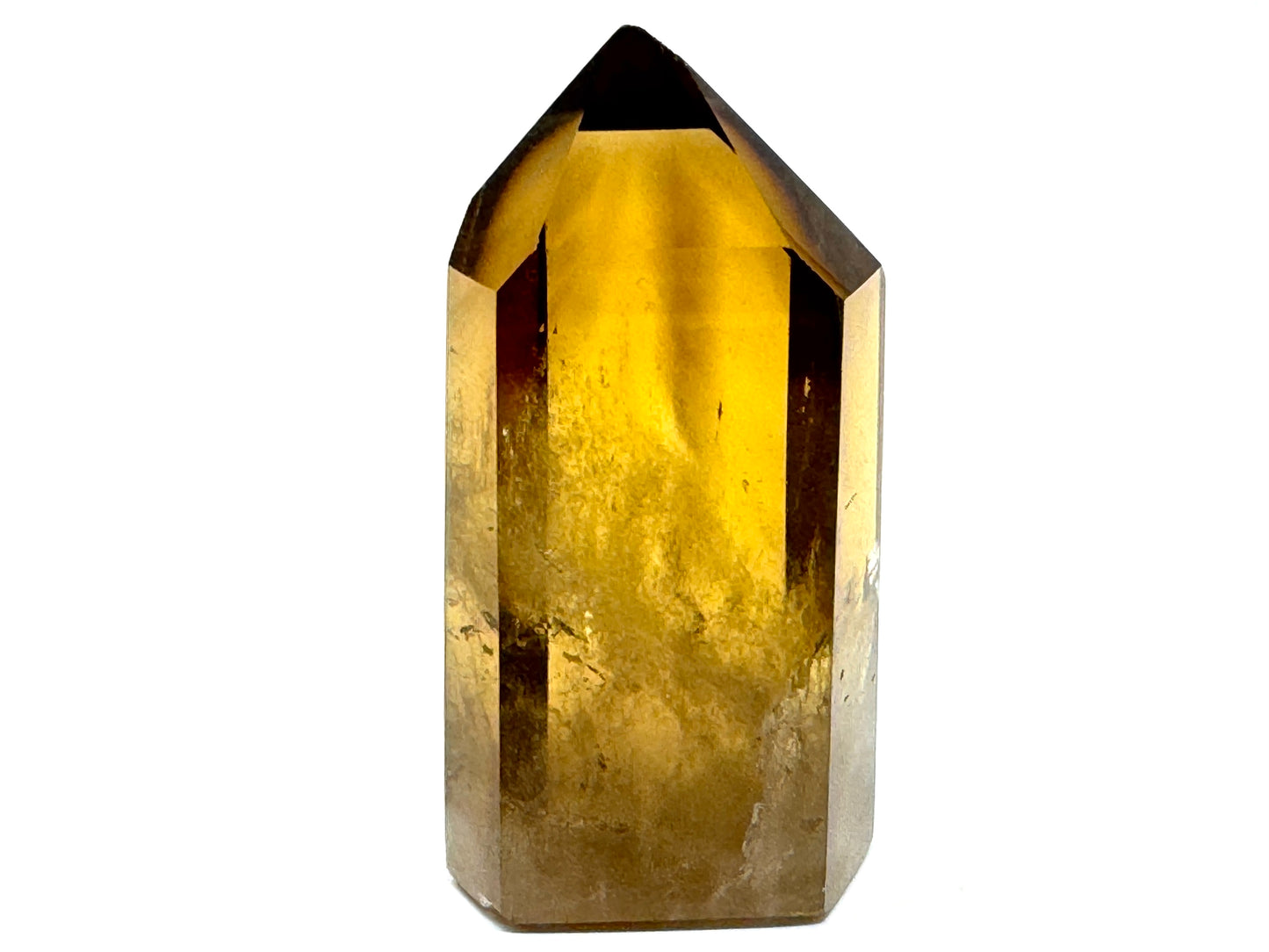 Natural Citrine Quartz Crystal Point 6.3cm