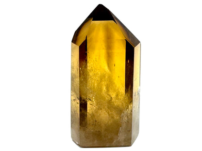 Natural Citrine Quartz Crystal Point 6.3cm