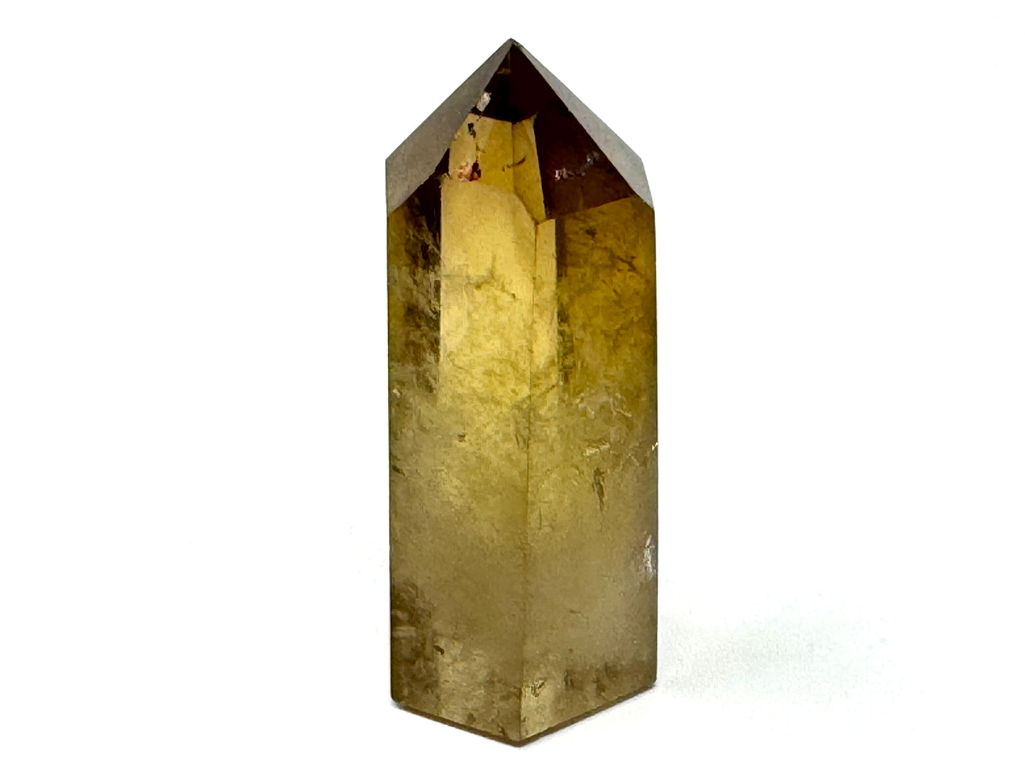 Natural Citrine Quartz Crystal Point 6.7cm