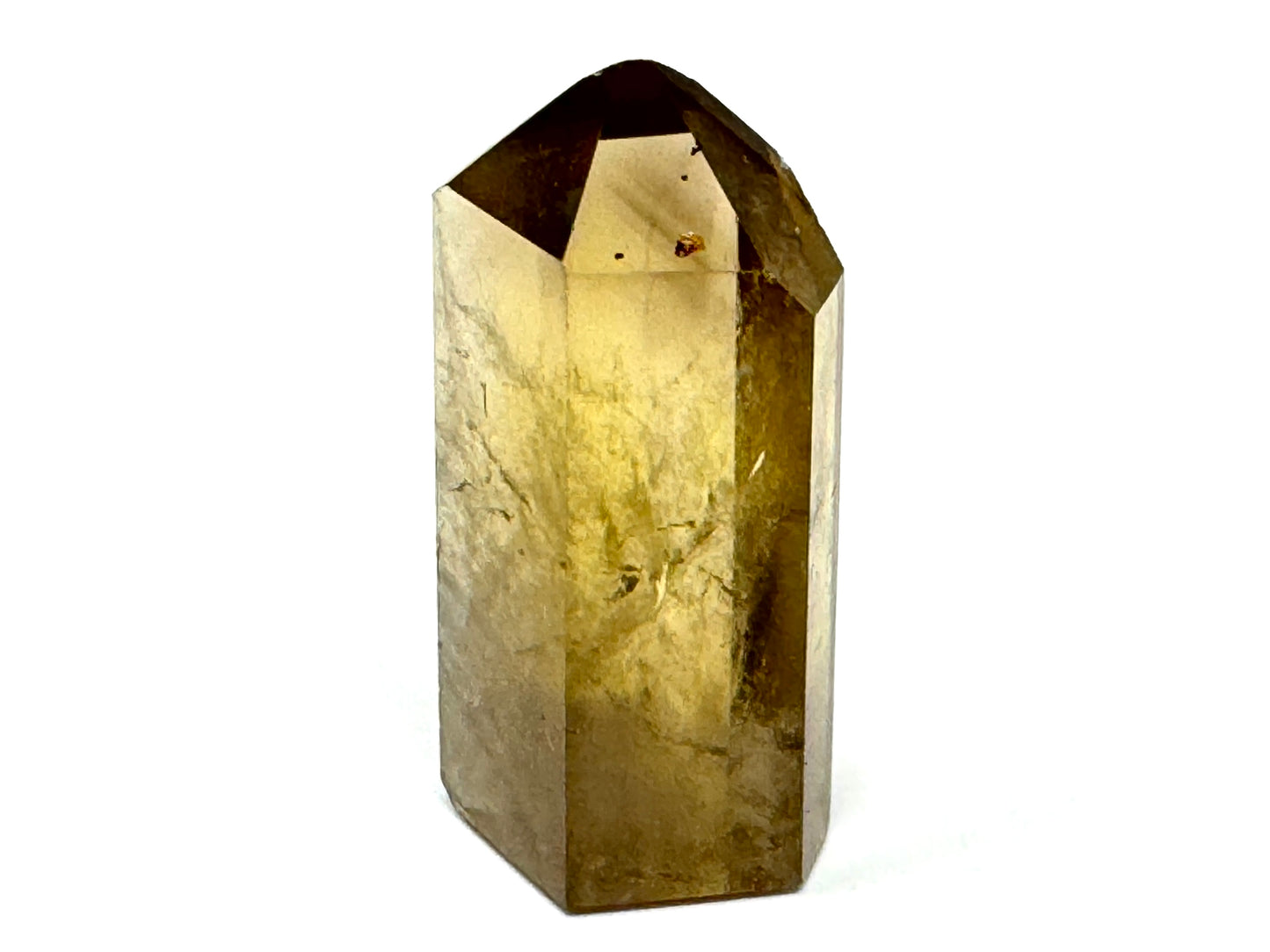 Natural Citrine Quartz Crystal Point 6cm