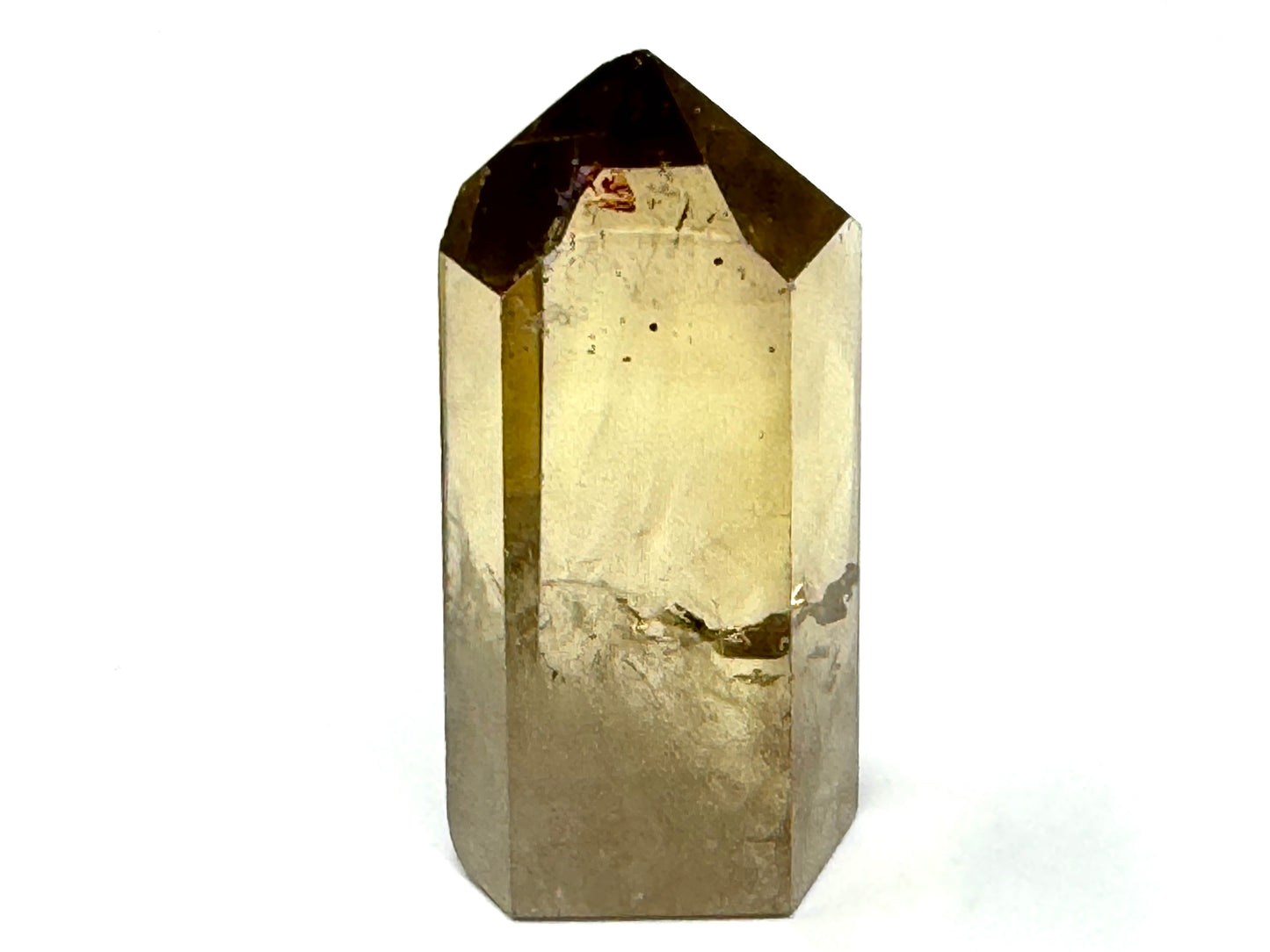 Natural Citrine Quartz Crystal Point 6.3cm
