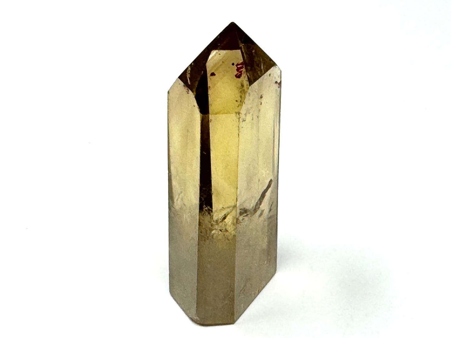Natural Citrine Quartz Crystal Point 6.3cm