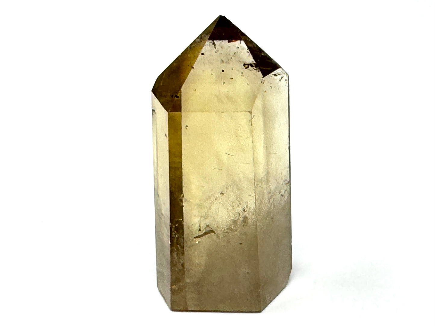Natural Citrine Quartz Crystal Point 6.3cm