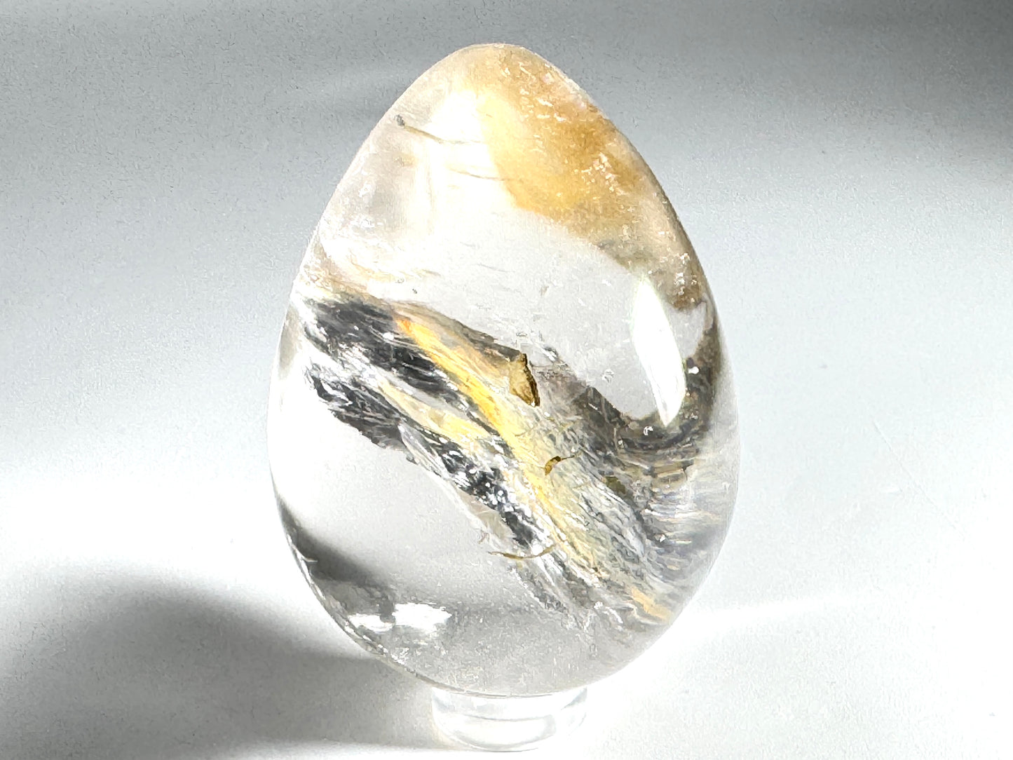 Clear Quartz Crystal Egg 6.3cm
