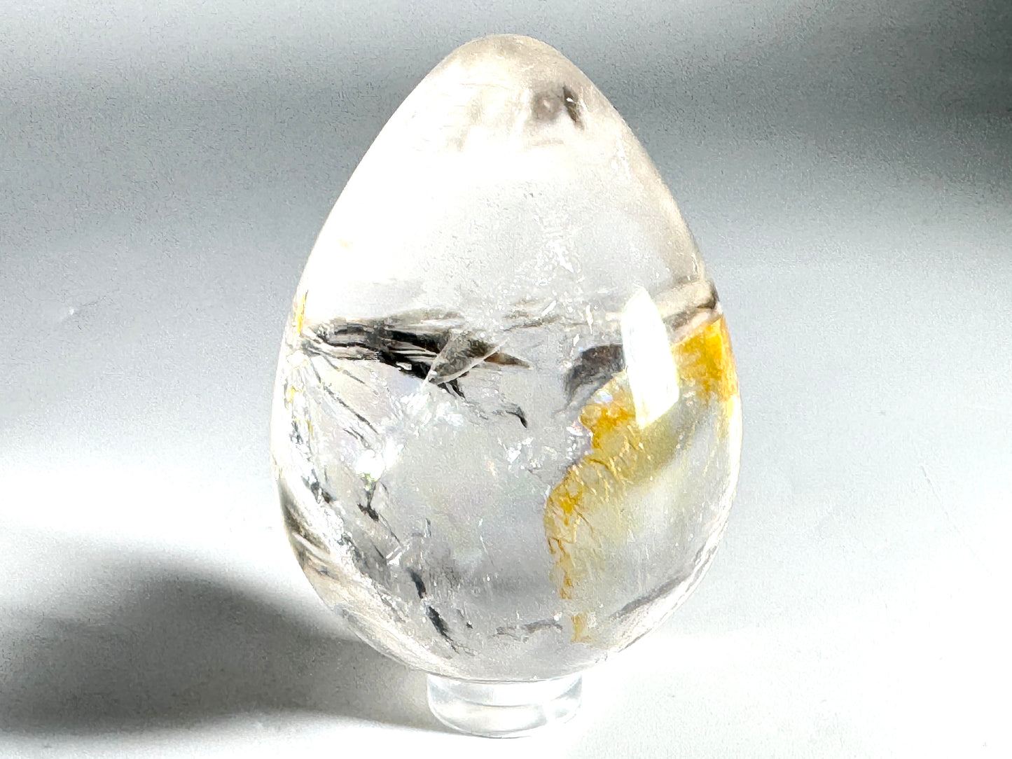Clear Quartz Crystal Egg 6.3cm