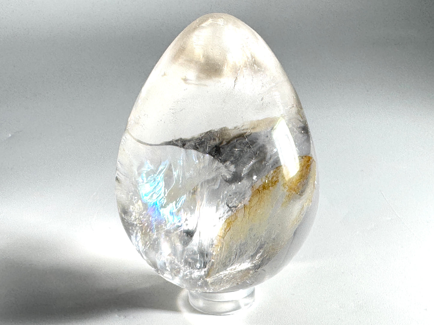 Clear Quartz Crystal Egg 6.3cm