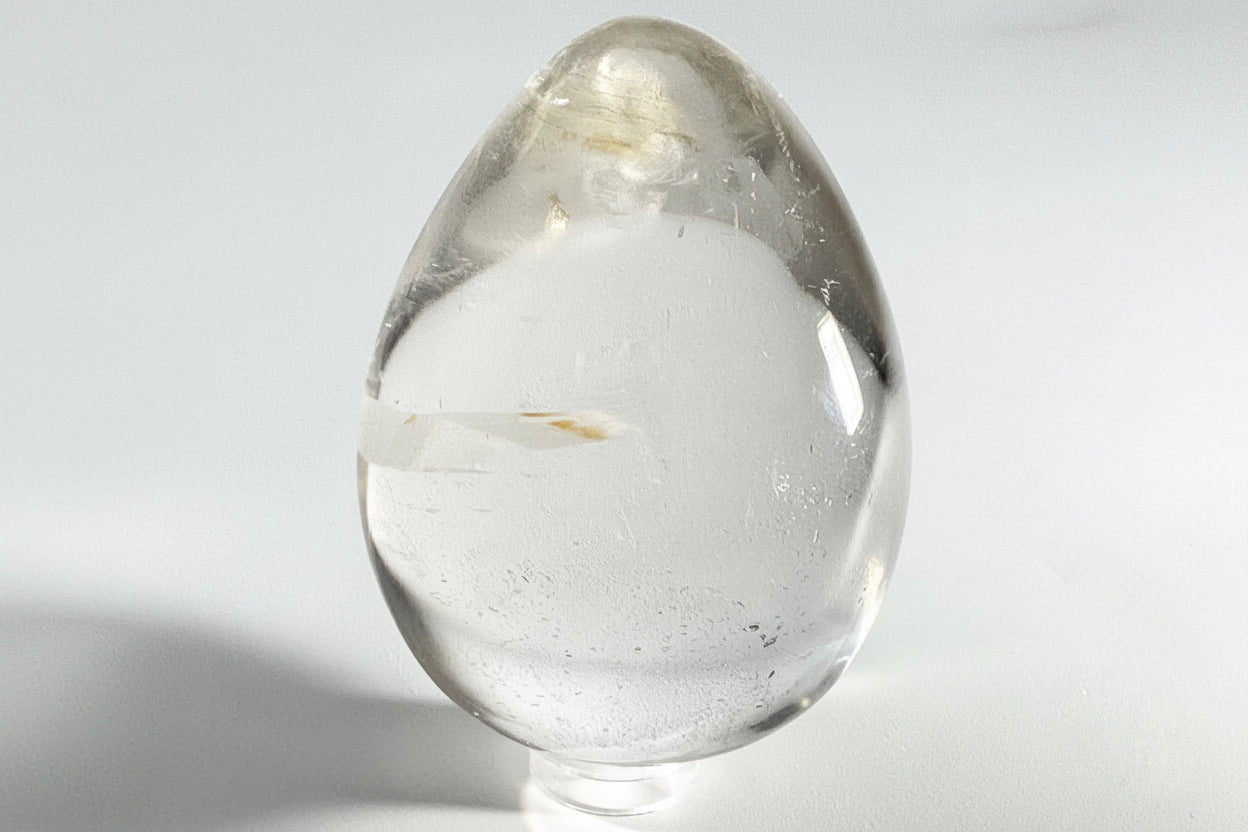Clear Quartz Crystal Egg 6.5cm