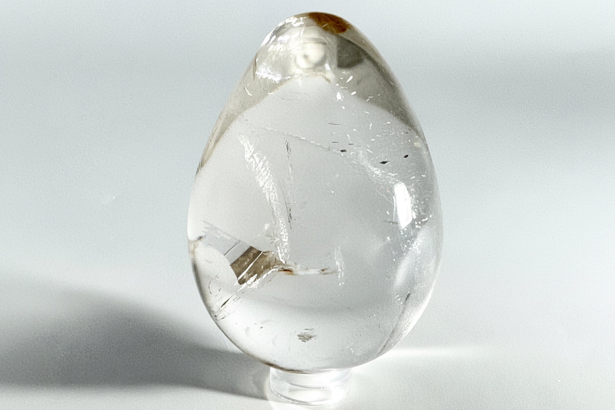 Clear Quartz Crystal Egg 6.5cm