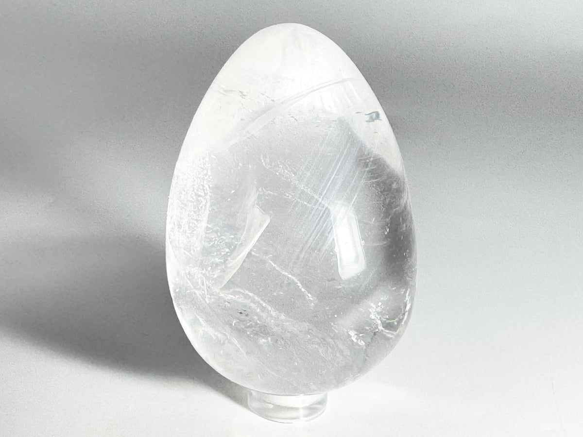 Clear Quartz Crystal Egg 7cm