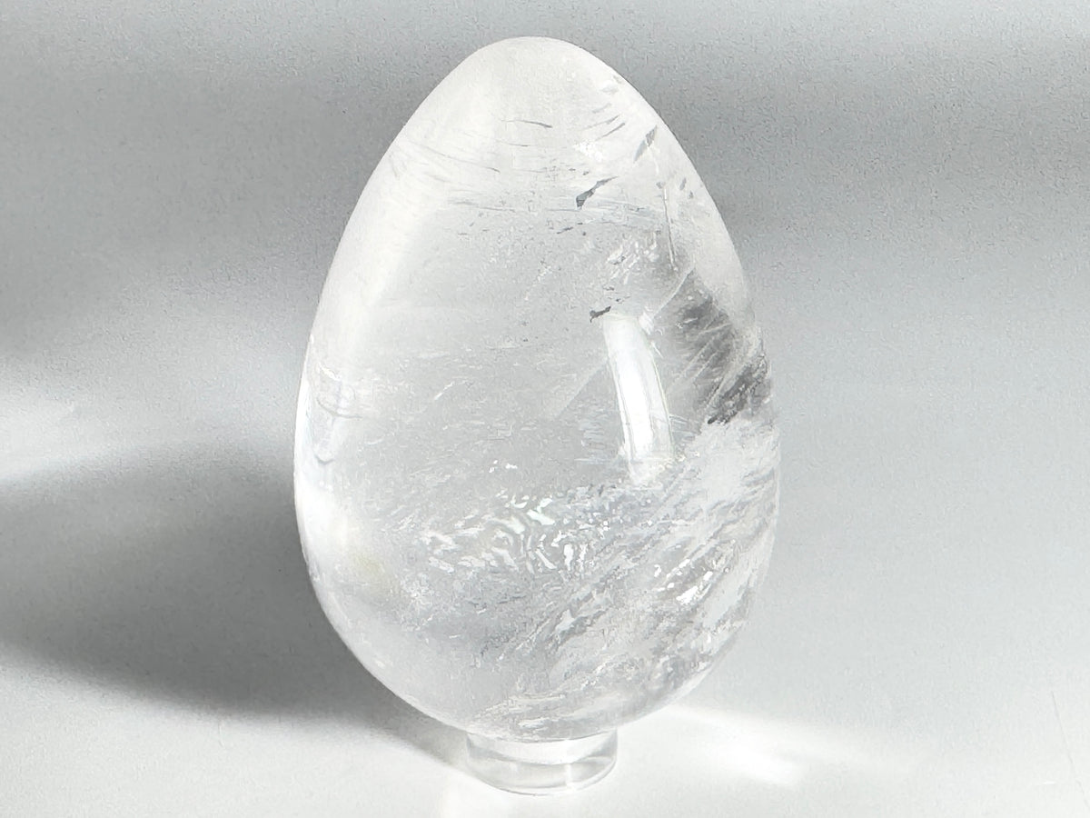 Clear Quartz Crystal Egg 7cm