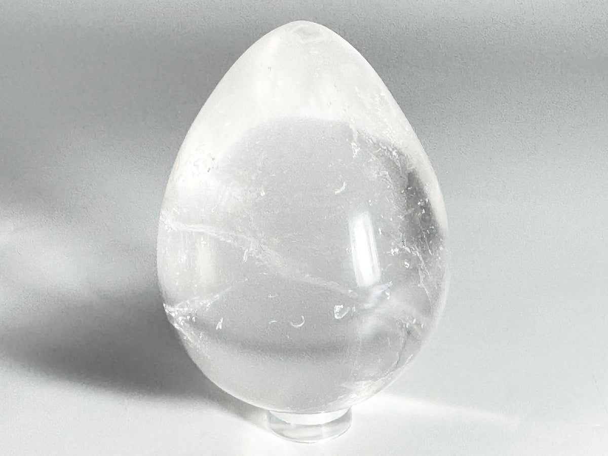 Clear Quartz Crystal Egg 7cm