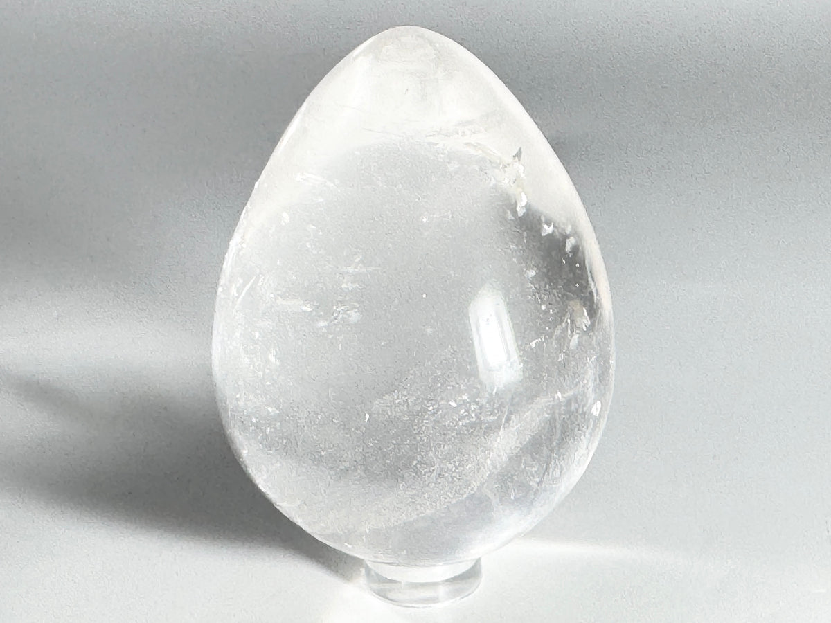 Clear Quartz Crystal Egg 7cm