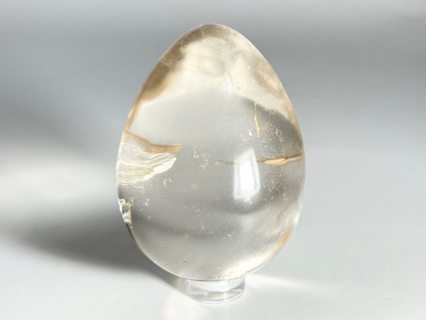Clear Quartz Crystal Egg 6.6cm