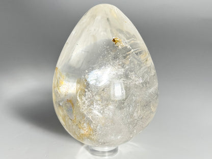Clear Quartz Crystal Egg 7.4cm