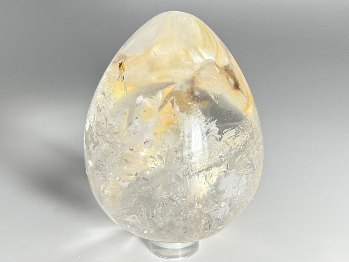 Clear Quartz Crystal Egg 7.4cm