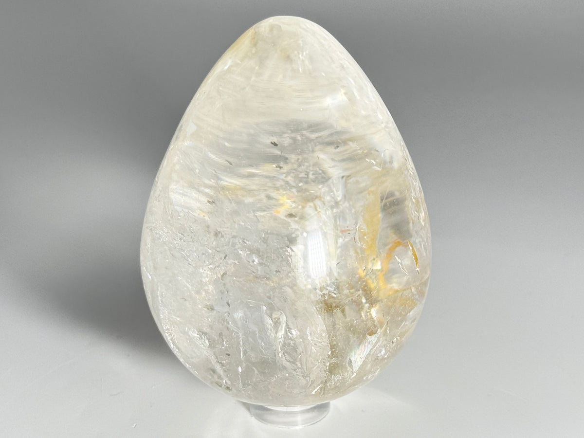 Clear Quartz Crystal Egg 7.4cm