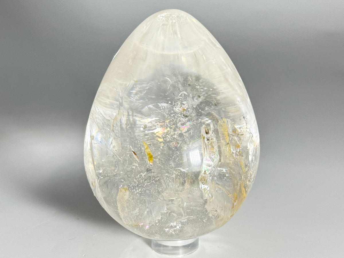 Clear Quartz Crystal Egg 7.4cm