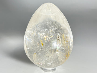 Clear Quartz Crystal Egg 7.4cm