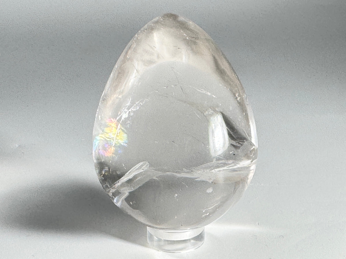 Clear Quartz Crystal Egg 5.8cm