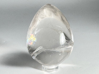 Clear Quartz Crystal Egg 5.8cm