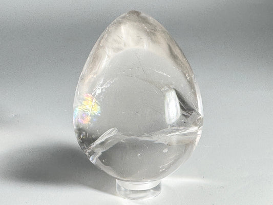 Clear Quartz Crystal Egg 5.8cm