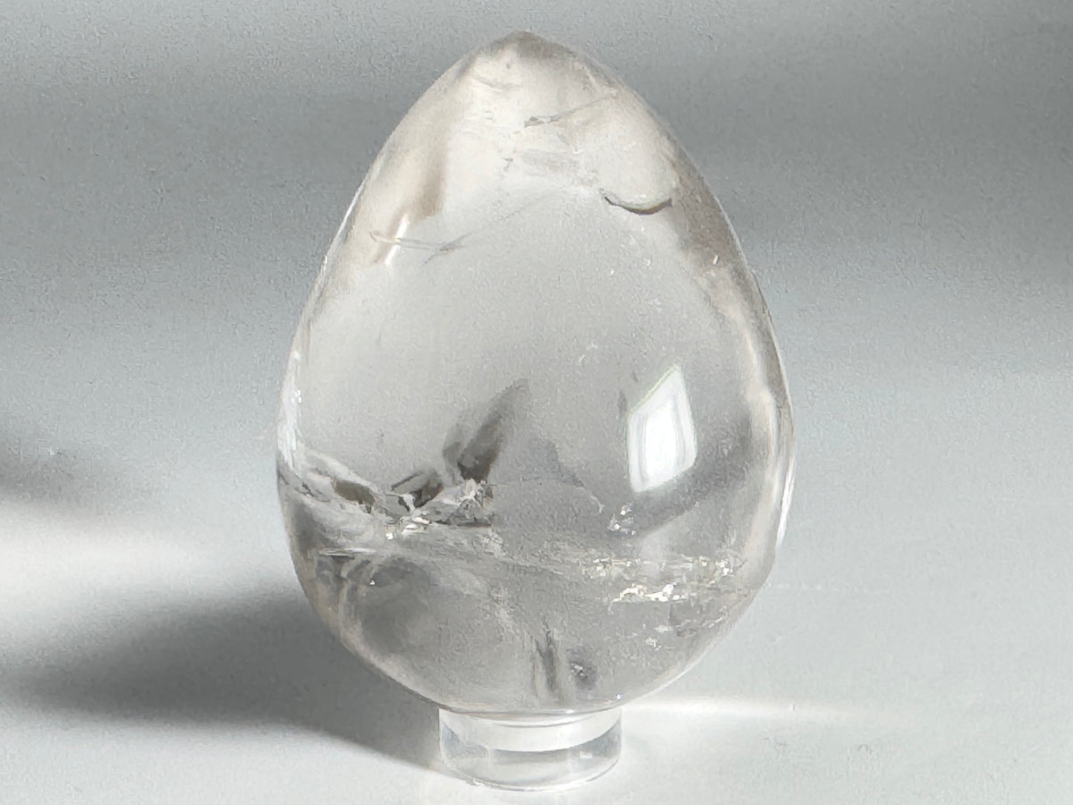 Clear Quartz Crystal Egg 5.8cm