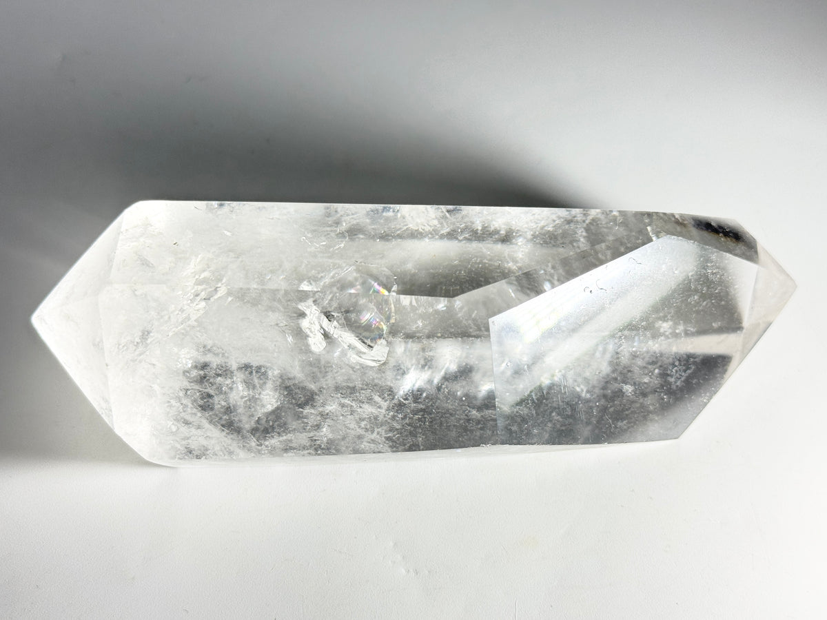 Clear Quartz  Double Terminated Crystal Point 13cm