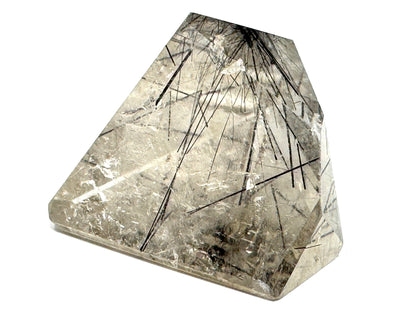 Faceted Quartz With Tourmaline Crystal 5.7cm