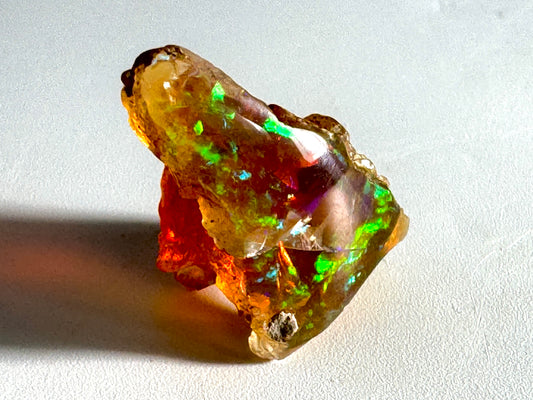 Ethiopian Crystal Opal Stone: Polished Welo Opal Gemstone 3.79 grams
