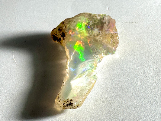 Ethiopian Crystal Opal Stone: Polished Welo Opal Gemstone 2.29 grams
