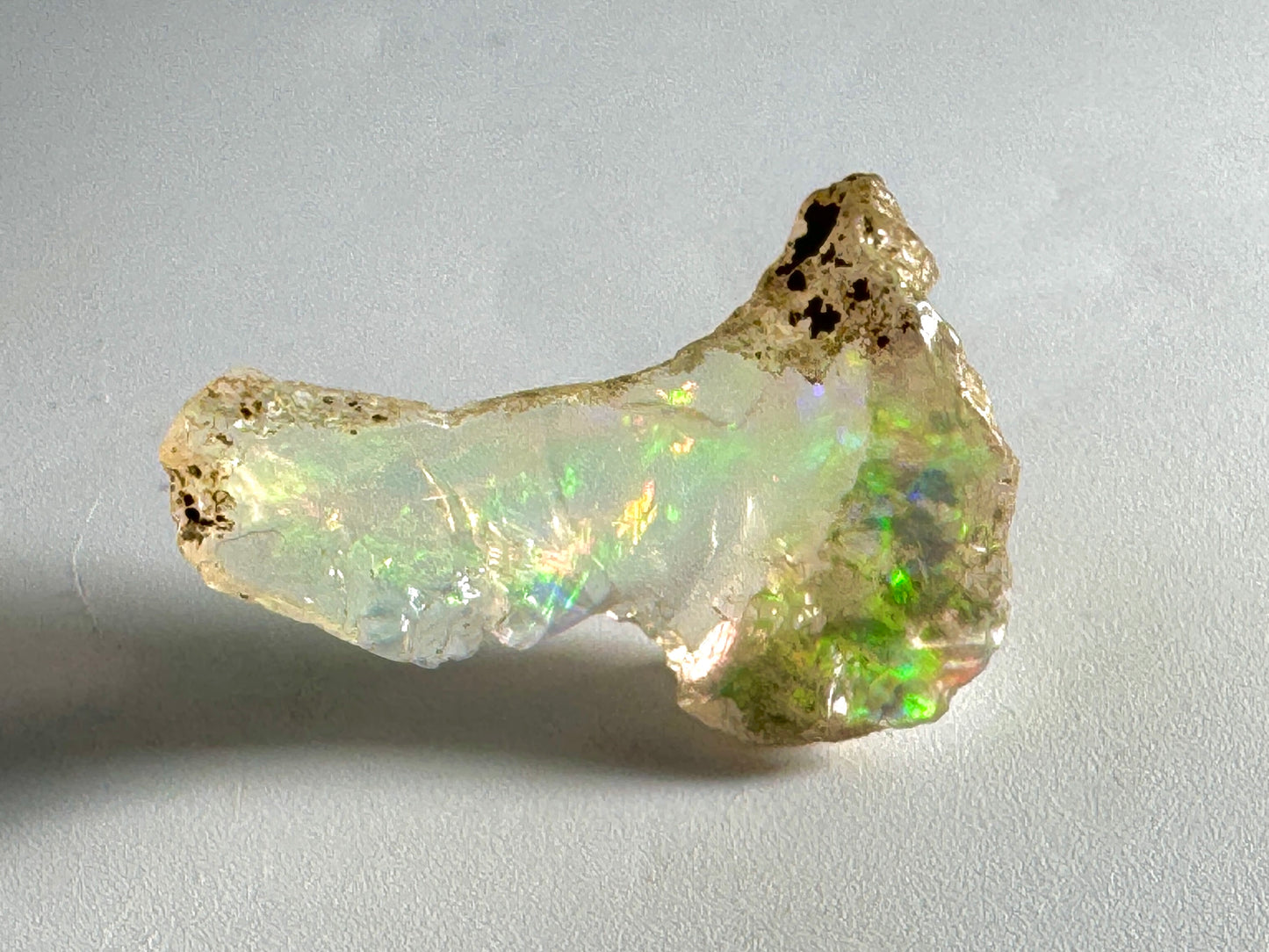 Ethiopian Crystal Opal Stone: Polished Welo Opal Gemstone 2.29 grams