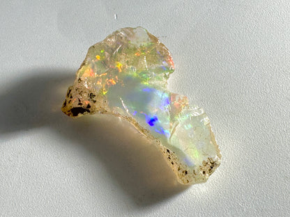 Ethiopian Crystal Opal Stone: Polished Welo Opal Gemstone 2.29 grams