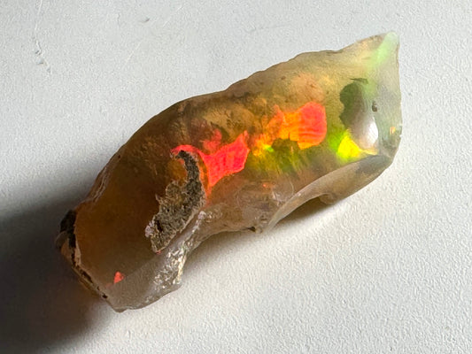 Ethiopian Crystal Opal Stone: Polished Welo Opal Gemstone 2.69 grams