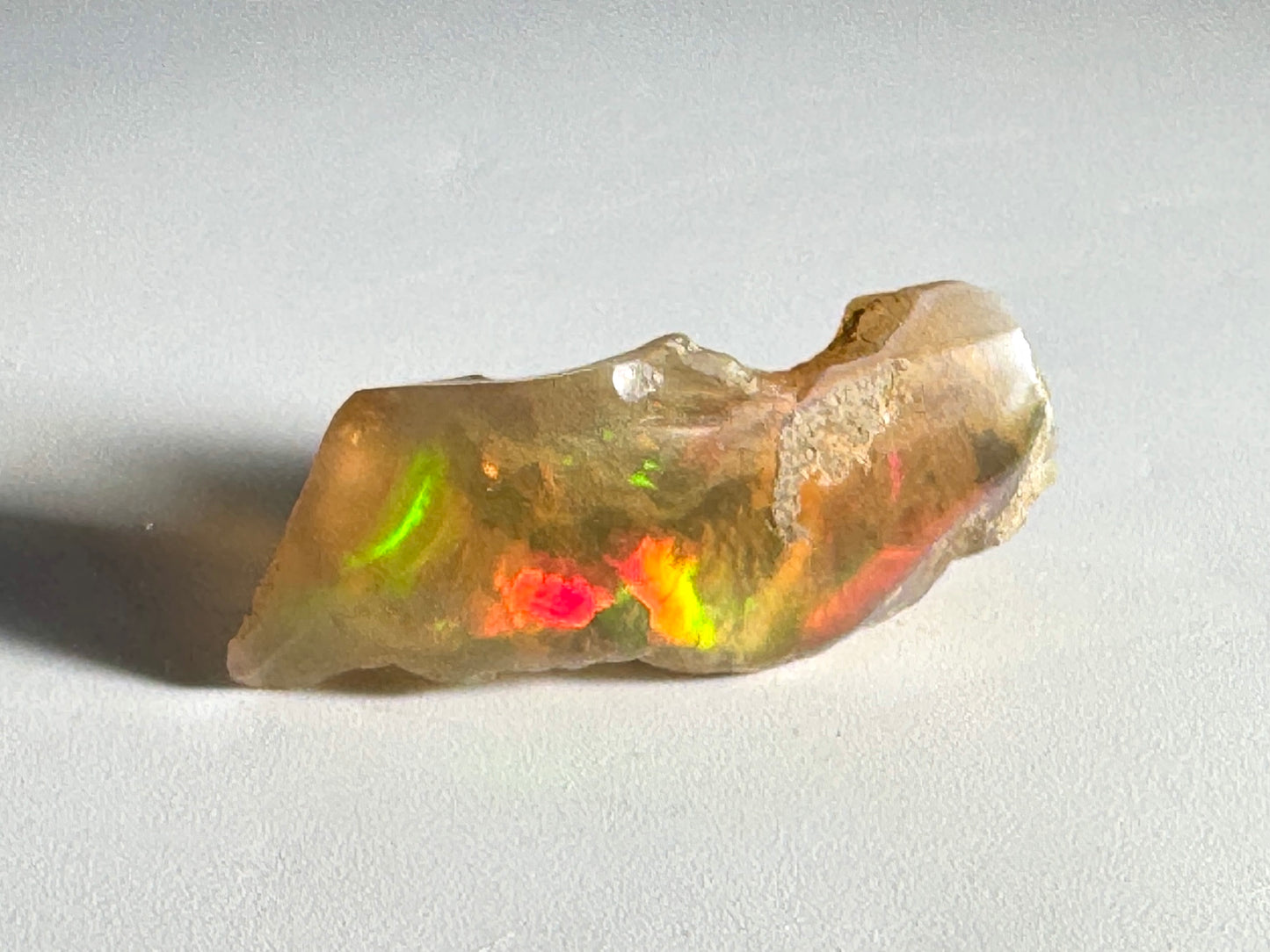 Ethiopian Crystal Opal Stone: Polished Welo Opal Gemstone 2.69 grams