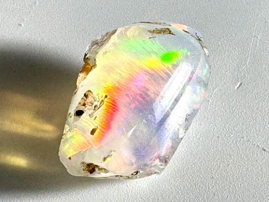Ethiopian Crystal Opal Stone: Polished Welo Opal Gemstone 3.39grams