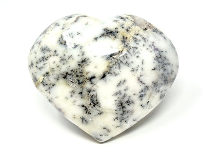 Large Dendritic Opal Crystal Heart 9.8cm