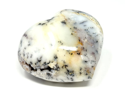Large Dendritic Opal Crystal Heart 9.8cm